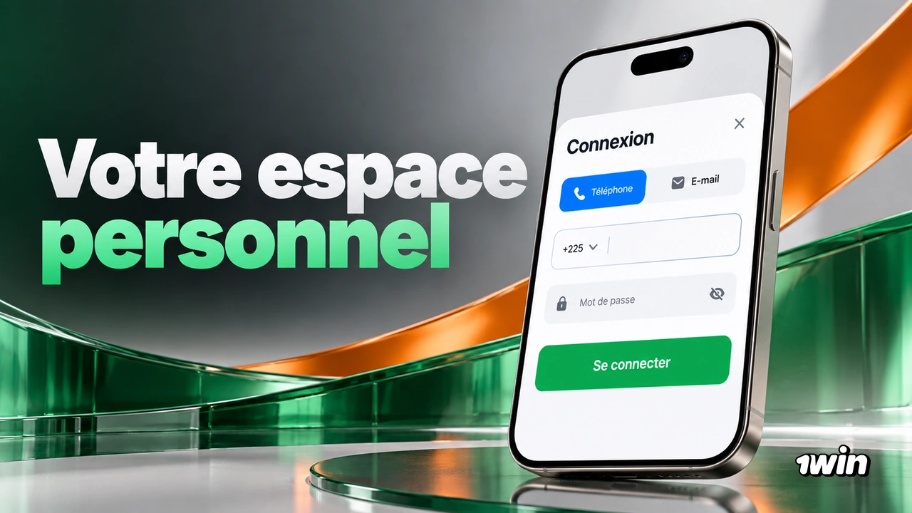Téléphone montrant un formulaire de connexion par téléphone avec indicatif +225.